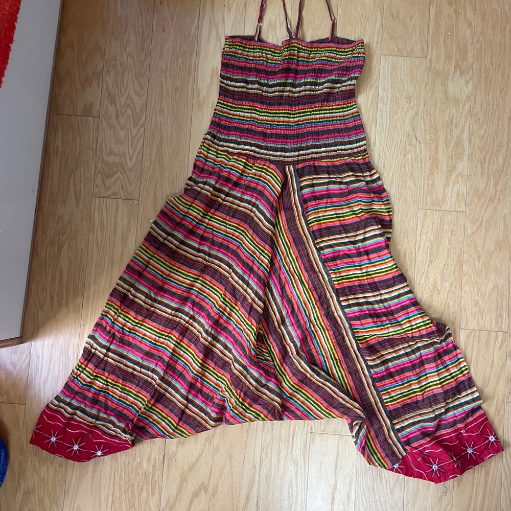 Colorful Striped Cotton jumpsuit